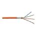 Digitus Instalační kabel CAT 7 S-FTP, 1200 MHz Eca (EN 50575), AWG 23/1, 500 m buben, simplex, barva oranžová