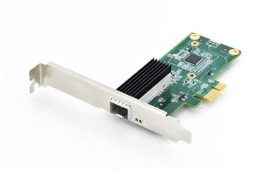 DIGITUS Karta SFP Gigabit Ethernet PCI Express 32-bit, držák s nízkým profilem, čipová sada Intel WGI210Karta SFP Gigabit Etherne
