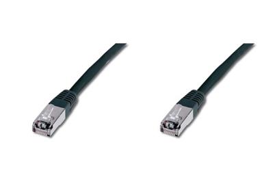 Digitus Patch Cable, S-FTP, CAT 6, AWG 27/7, LSOH, Měď, černý 1m