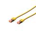 Digitus Patch Cable, S-FTP, CAT 6, AWG 27/7, LSOH, Měď, žluty 3m
