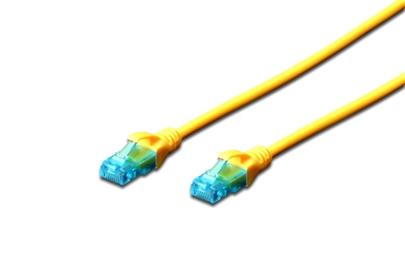 Digitus Patch Cable, UTP, CAT 5e, AWG 26/7, žlutý 2m, 10ks
