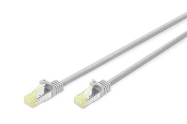 Digitus Patch kabel CAT 6A S / FTP, Cu, LSZH, testováno na úrovni komponent AWG 26, délka 1m, barva šedá