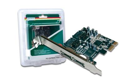 Digitus PCI Express SATA II Card, 2x SATA II (eSATA), RAID