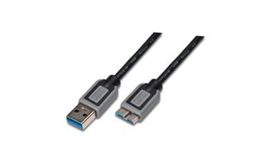 Digitus Premium USB 3.0 kabel A/samec na Micro B-samec, 1m, černý