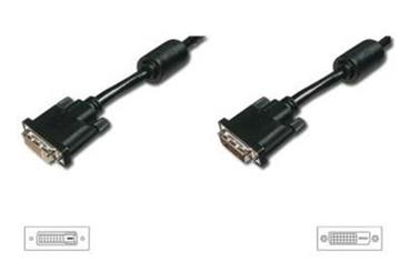 Digitus Prodlužovací kabel DVI, DVI (24 + 1), 2x ferit M / F, 2,0 m, DVI-D Dual Link, bl