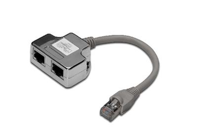 DIGITUS Professional CAT 5e, ISDN Patch Cable Adapter, shielded