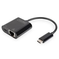 DIGITUS Professional USB Type-C™ Gigabit Ethernet adapter with Power Delivery support