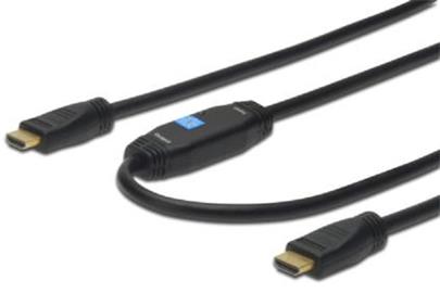 Digitus propojovací kabel s Aktivním zesílením HDMI High Speed Ethernet Ultra HD 24p, 30M