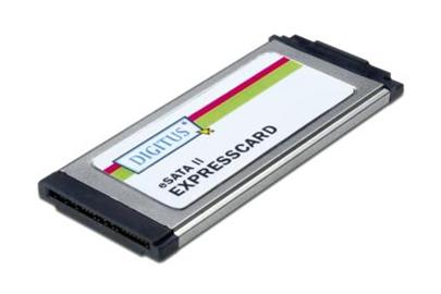 DIGITUS Serial ATA II 300 Controller, Express Add-On card, 1 x eSATA connector, slim version Formfactor 34, chipset SiI3