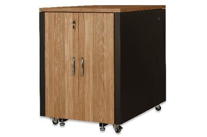 Digitus SOUNDproof Cabinet 1000x750x1130 mm, wooden surface teak metal parts black RAL 9005