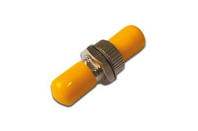 DIGITUS ST / ST Simplex Coupler Zirkoniová keramická objímka, kovové pouzdro, se žlutými krytkami, jednovidový mód