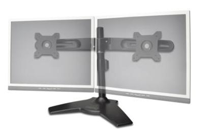 Digitus Stojan pro dva monitory, stojan na stůl, otočný TFT 20o TFT 20o, naklápění 20o, 90o otočný, max. 24kg