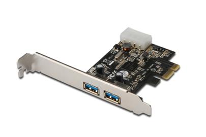 Digitus USB 3.0, 2-Port, PCI Express Add-On, 2 Ports A/F; 1x LP bracket, NEC uPD720200 chipset