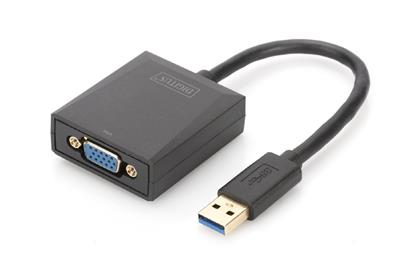 Digitus USB 3.0 to VGA Adapter Input USB, Output VGA Resolution up to 1080p
