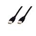 Digitus USB kabel A/samec na A/samec, 2x stíněný, černý, 1,8m