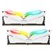 DIMM DDR4 16GB 3200MHz, CL16, (KIT 2x8GB), TEAM T-FORCE Night Hawk RGB (White)