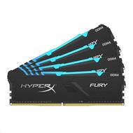 DIMM DDR4 32GB 3600MHz CL17 (Kit of 4) KINGSTON HyperX FURY Black RGB