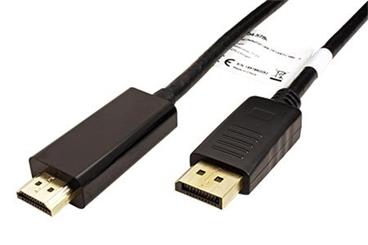 DisplayPort - HDMI kabel, DP(M) -> HDMI M, 4K2K@60Hz, 1m