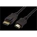 DisplayPort-HDMI kabel, DP(M) -> HDMI M, zlacené konektory, 2m