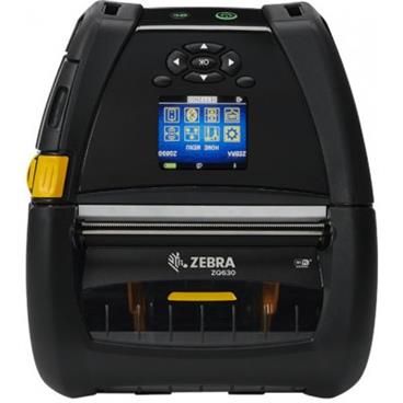 DT Printer ZQ630; English fonts, Dual 802.11AC / BT 4.x, Linerless platen, 1.375" core, Group E, Shoulder strap, Belt clip, Media