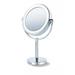 DTM BEURER BS 69 Kosmetické zrcadlo s LED osvětlením,průměr 17 cm,chromový povrch