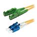 Duplexní patch kabel SM 9/125, OS2, E2000(APC)-LC(PC), LS0H, 1m