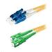 Duplexní patch kabel SM 9/125, OS2, LC(PC)-SC(APC), LS0H, 5m