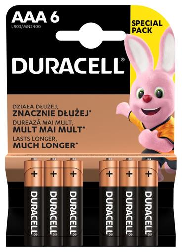 DURACELL - Basic baterie AAA 6 ks