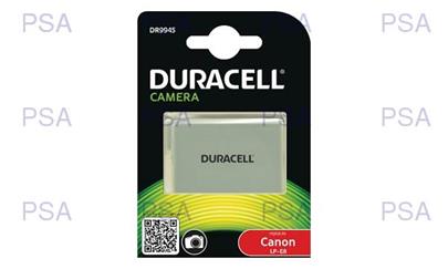 DURACELL Baterie - pro digitální fotoaparát nahrazuje Canon LP-E8, 7,4 V, 1020 mAh