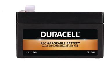Duracell DR1.3-12 Duracell 12V 1.3Ah VRLA Security Battery F2