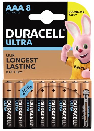 DURACELL - Ultra baterie AAA 8 ks