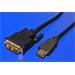 DVI-HDMI kabel, DVI-D(M) - HDMI M, s ferity, zlacené konektory, 10m