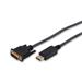 Ednet DisplayPort adapter cable, DP - DVI (24+1) M/M, 2.0m, w/interlock, DP 1.1a compatible, CE, cotton, gold, bl