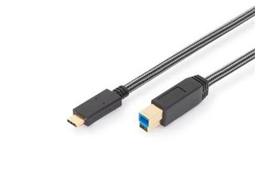 Ednet Připojovací kabel USB typu C, typ C na B M/M, 1,8m, 3A, 5GB, verze 3.0, bl