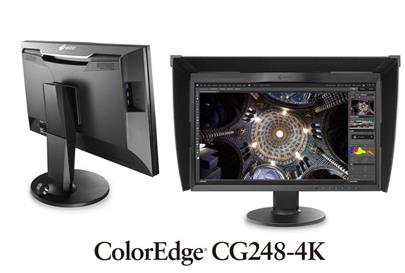 EIZO 24" CG248-4K-BK, 4K 3840 × 2160, 350 cd/m2, 1000 : 1, 2x Display port, 2x HDMI černý