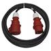 Emos 3 fázový venkovní prodlužovací kabel PM0904 - 20m / 1 zásuvka / černý / guma / 400 V / 2,5 mm2