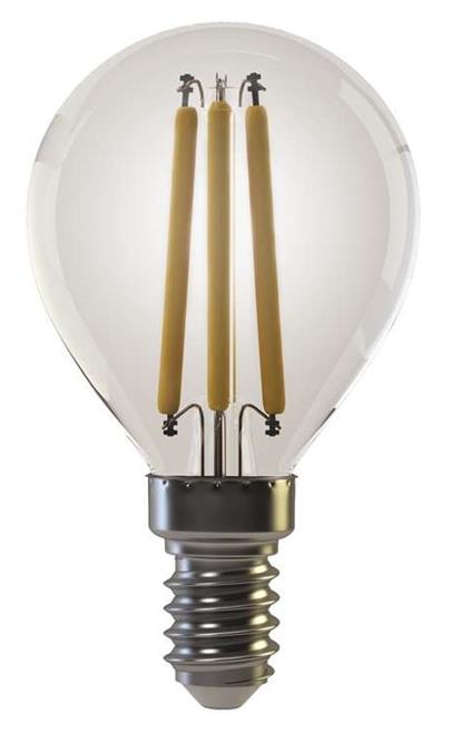 Emos LED žárovka MINI GLOBE, 4W/35W E14, WW teplá bílá, 400 lm, Filament A+