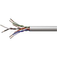 Emos UTP kabel CAT 5e PVC, drát, CCA (hliník/měď), AWG24, šedý, 305m, box