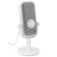 Endorfy mikrofon Solum Voice S Onyx White / drátový / pop-up filtr / RGB podsvícení / USB-C / bílý