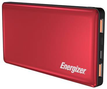 Energizer powerbanka UE10015PQ_RD 10000mAh, Quick Charge, červená