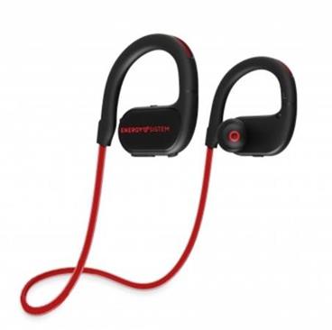 ENERGY Earphones BT Running 2 Neon Red, Bluetooth sluchátka s LED osvětlením