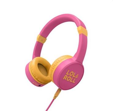 Energy Sistem Sistem Lol&Roll Pop Kids Headphones Pink, navržená speciálně pro děti, omezením hladiny zvuku, Music Share