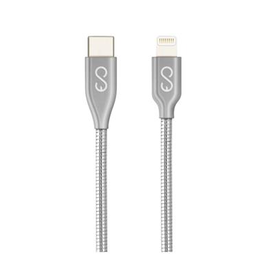 Epico METAL USB-C to LIGHTNING CABLE 1.2m - silver