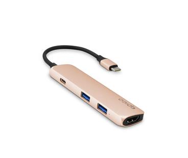 Epico USB-C HUB 4K HDMI - gold/black