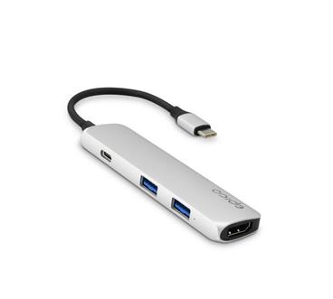 Epico USB-C HUB 4K HDMI - silver/black