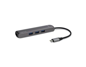 Epico USB-C HUB SLIM (4K HDMI & Ethernet) - space gray, black cable