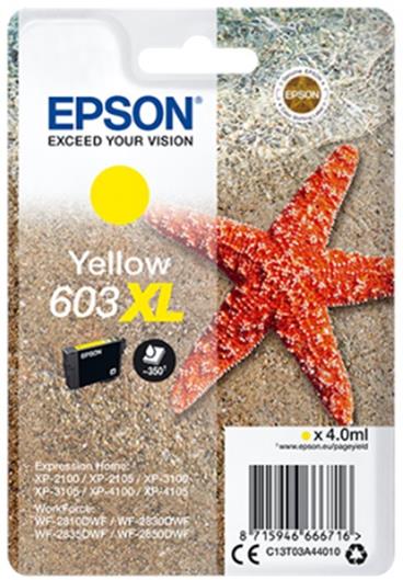 EPSON cartridge T03A4 yellow XL (hvězdice)