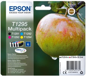 EPSON cartridge T1295 (black/cyan/magenta/yellow) multipack (jablko)