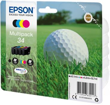 EPSON cartridge T3466 (black/cyan/magenta/yellow) multipack (golfový míček)