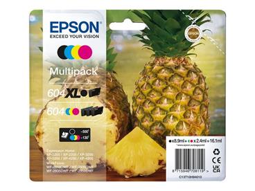 EPSON ink bar Multipack "Ananas" 4-colours 604XL Black / 604 CMY Ink, ČB 500, BAR 130 stran